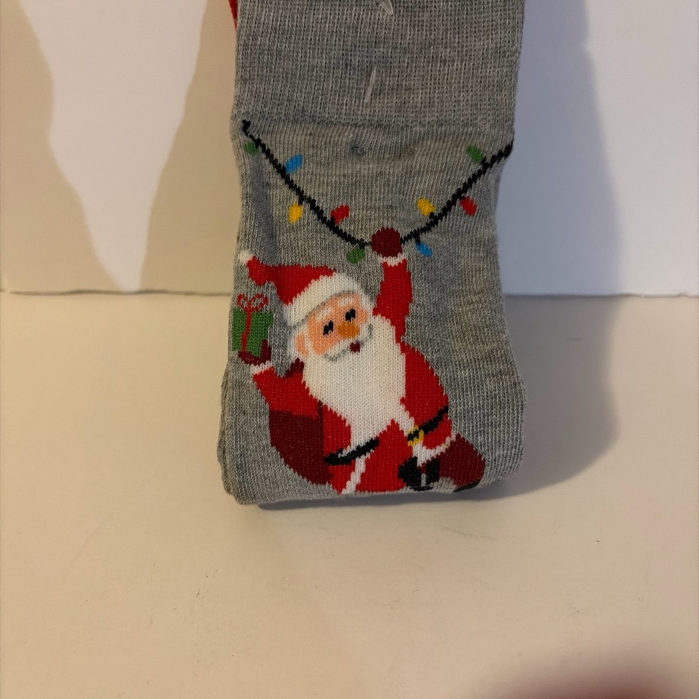 Light Up Knee High Socks Santa Holiday Style NWT